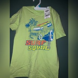 5t. boys bright yellow/green tee shirt